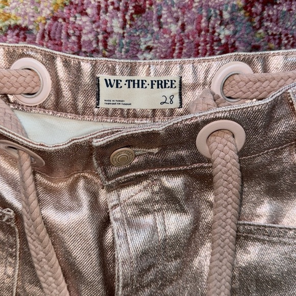 We The Free Moxie Metallic Barrel Jeans - Picture 3 of 5